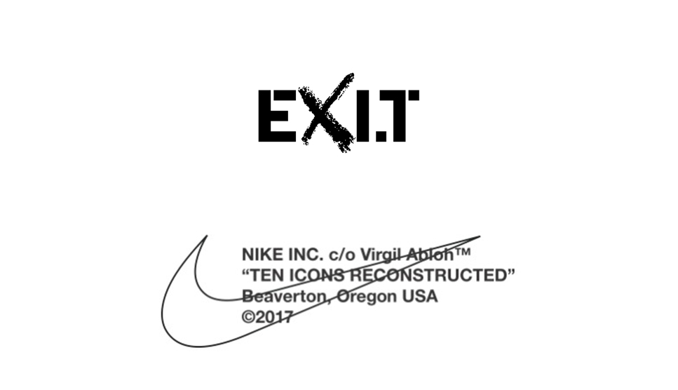 logo nike off white