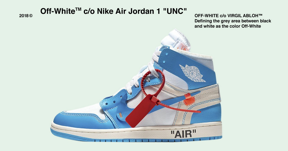 Off-White™ c/o Nike Air Jordan 1 "UNC"